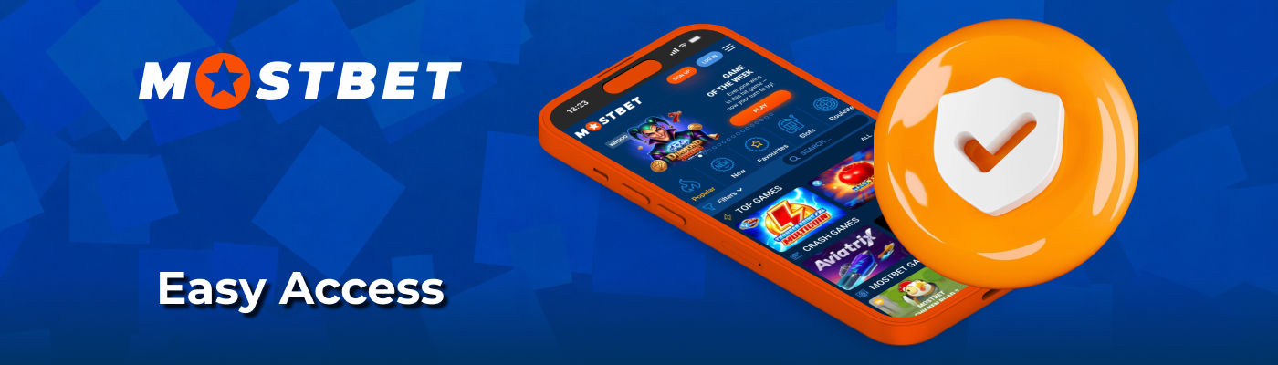 Accessing account profile features on Mostbet App