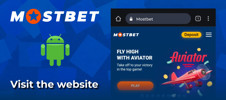 Opening the official Mostbet India mobile website