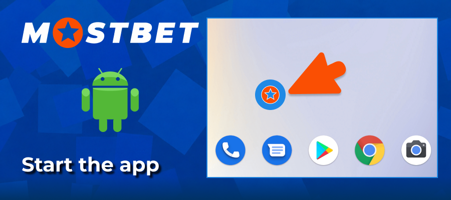 Launching app and logging into Mostbet India