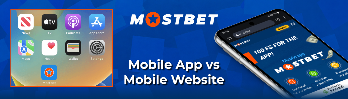 Mostbet Mobile app versus Mostbet Mobile website comparison
