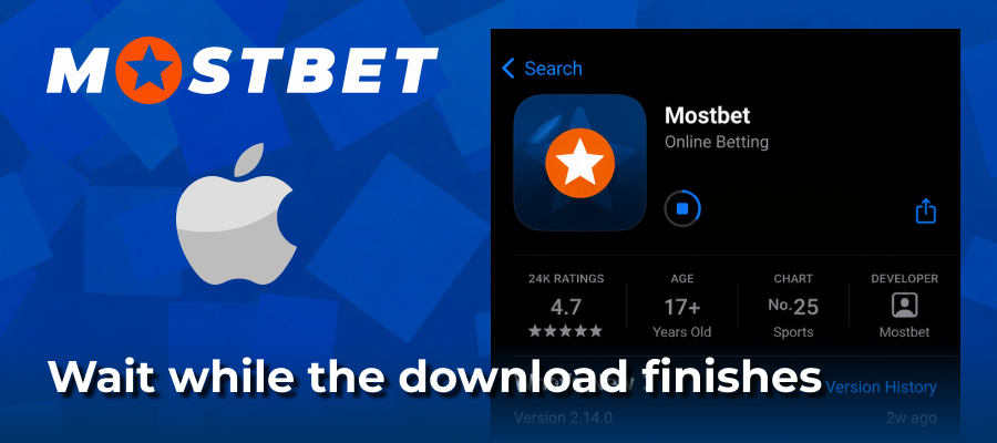 Finalizing download process of Mostbet App India