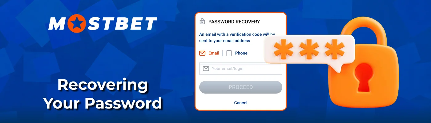 Password recovery and account reset for Mostbet India