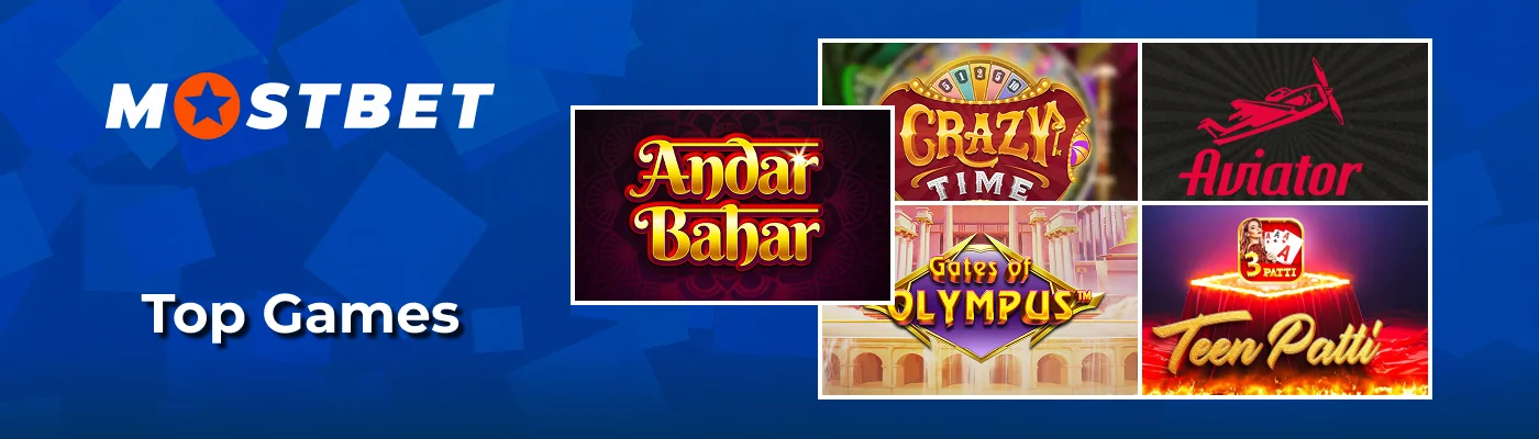 Top online casino games at Mostbet India