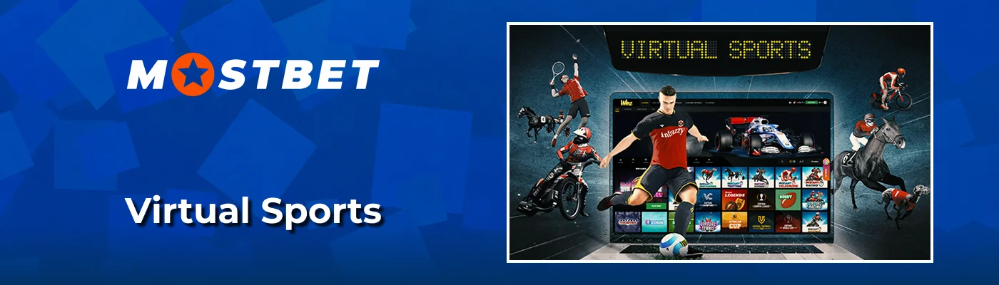 Simulated virtual sports betting events at Mostbet India